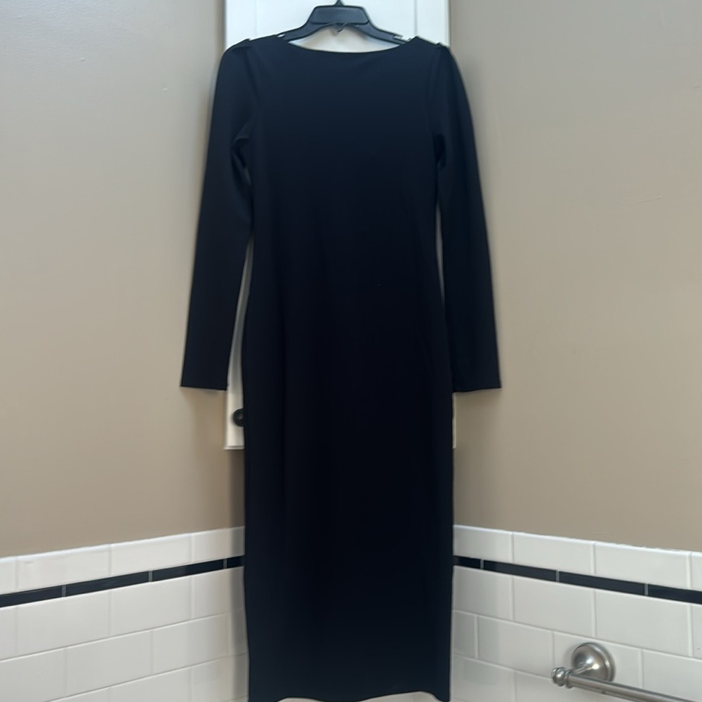 H&M Sexy Black Sheath Cutout Cocktail Dress - Picture 6 of 12